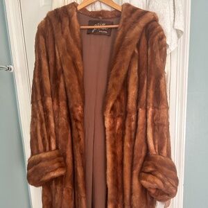 VINTAGE Brown Mink Coat